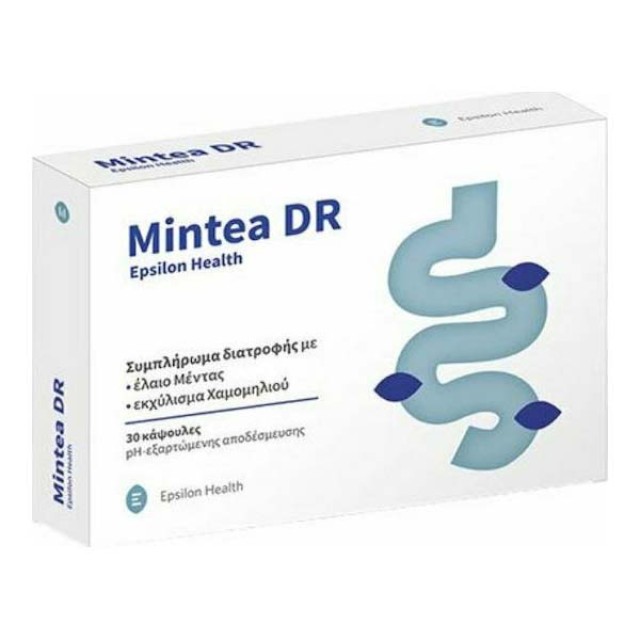 Epsilon Health Mintea DR με Έλαιο Μέντας & Εκχύλισμα Χαμομηλιού για Καταπράυνση του Εντέρου, 30caps