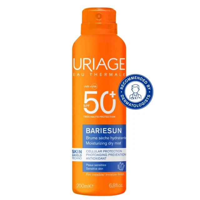Uriage Bariesun Hydrating Dry Mist Ενυδατικό Αντηλιακό Σπρέι Σώματος με Δείκτη Προστασίας SPF50+ 200 ml
