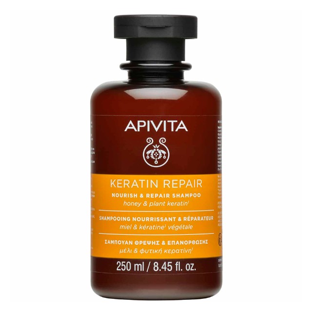APIVITA - Keratin Repair Nourish & Repair Shampoo with Honey & Plant Keratin | 250ml
