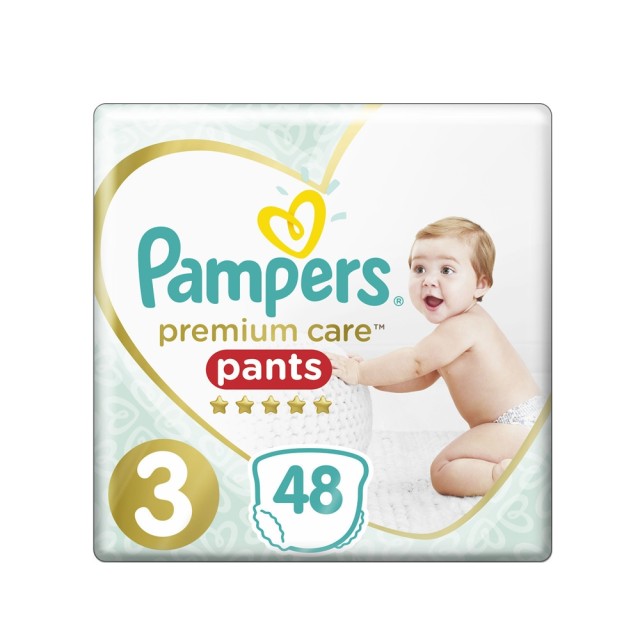 PAMPERS - Premium Care Pants Πάνες-Βρακάκι No.3 (06-11kg) | 48τμχ