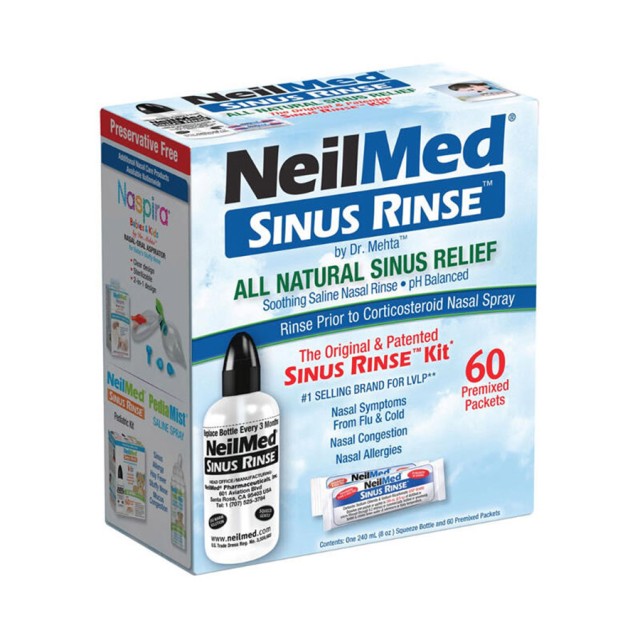 NEILMED -  Kit Sinus Rinse | 1 συσκευασία & 60 φακελάκια