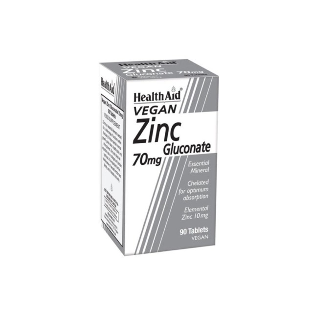 HEALTH AID - Zinc Gluconate 70mg | 90 tabs