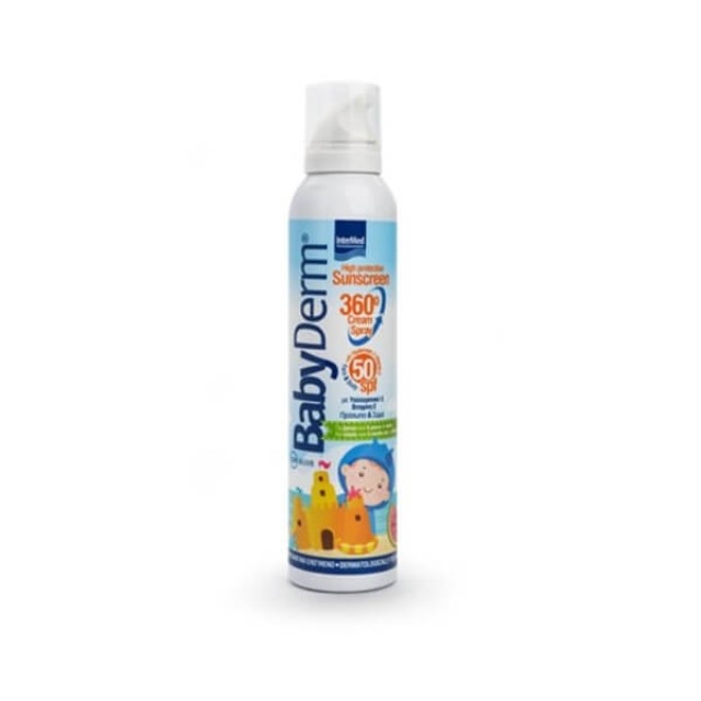 BABYDERM Sunscreen 360° Cream Spray 50+ for Kids | 200ml