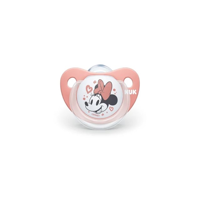 NUK - Trendline Disney Minnie Ορθοδοντική Πιπίλα Κόκκινη Σιλικόνης 0-6m (10.730.325) | 1τμχ