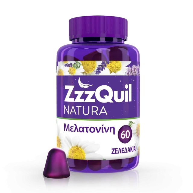 ZzzQuil NATURA Συμπλήρωμα διατροφής με Μελατονίνη | 60 ζελεδάκια