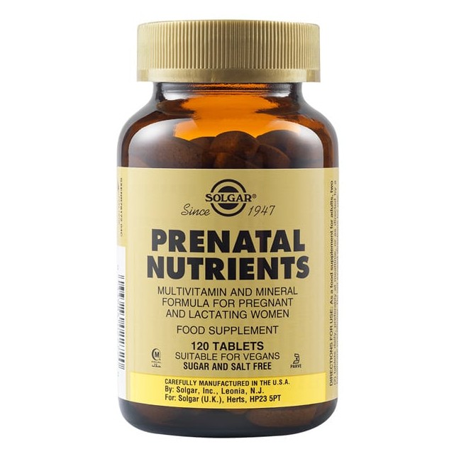Solgar Prenatal Nutrients 120tabs