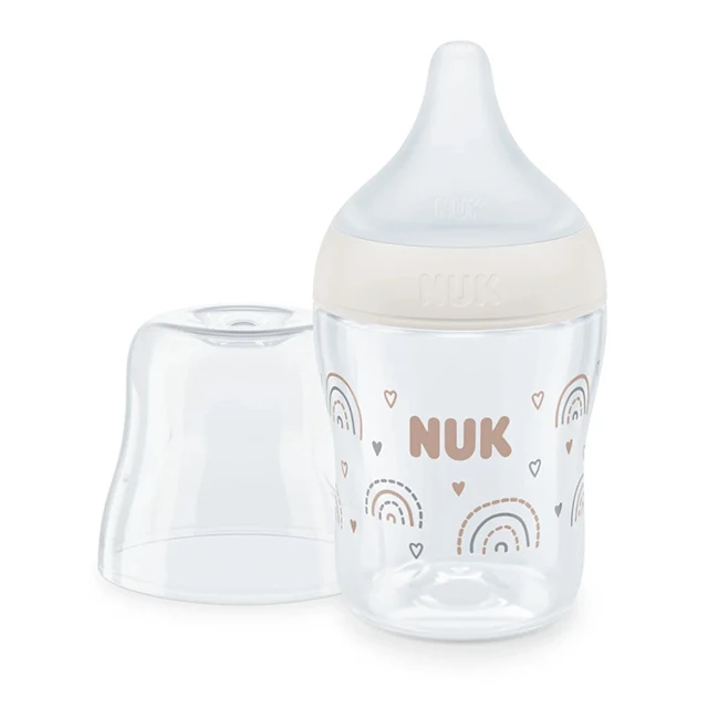 Nuk – Perfect Match Μπιμπερό με Δείκτη Ελέγχου Θερμοκρασίας 0m+ Λευκό 150ml