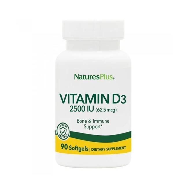 Natures Plus Vitamin D3 2500 IU 90 Caps