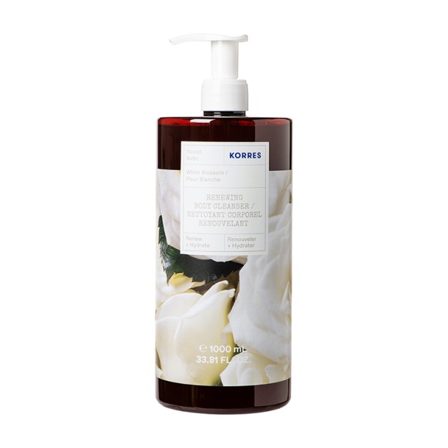 KORRES - White Blossom Renewing Body Cleanser Shower Gel | 1000ml
