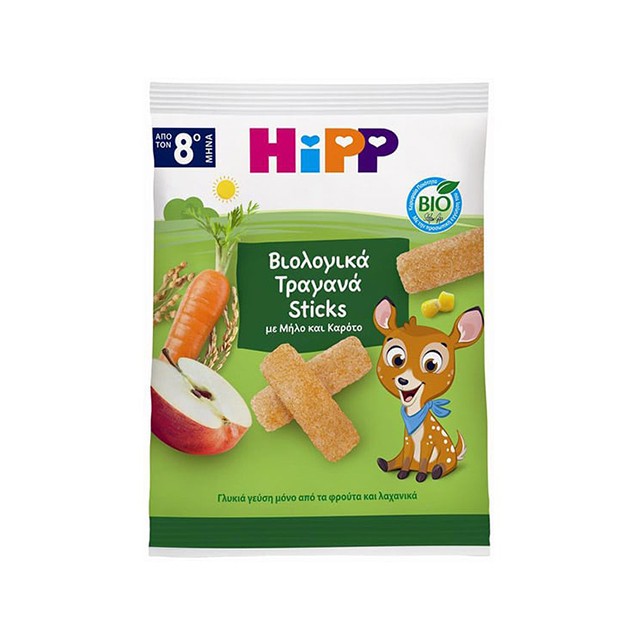 Hipp Bio Sticks με Μήλο & Καρότο από 8m+ 30g