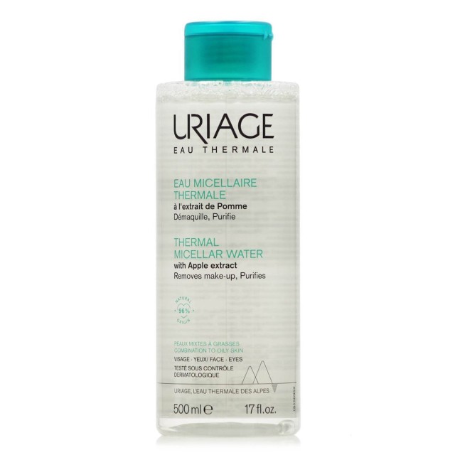 Uriage Micellar Water Αφαίρεσης Μακιγιάζ Προσώπου 500ml