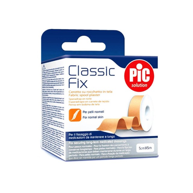 PiC Solution Classic Fix Υφασμάτινη Επιδεσμική Ταινία 5cm x 5m