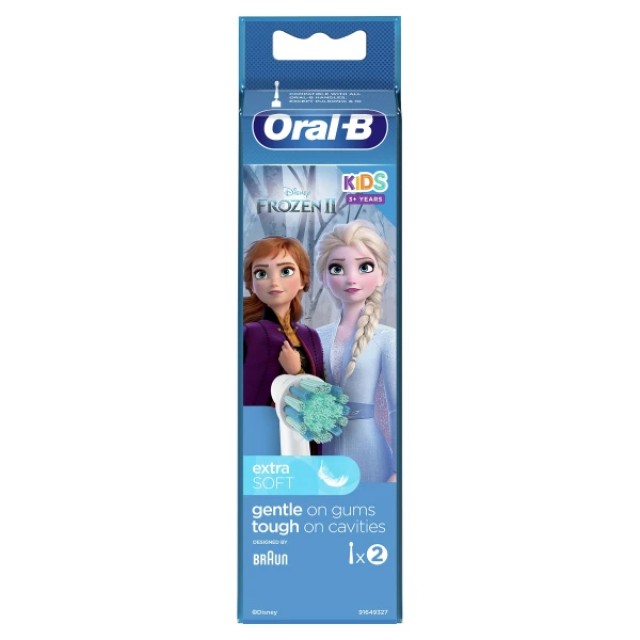 Oral -B Pro Kids Ανταλλακτικά Ηλεκτρικής Οδοντόβουρτσας Frozen, 2 τεμάχια
