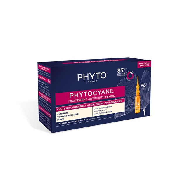 PHYTO - Phytocyane Reactional Hair Loss Treatment for Women | 12ampx5ml