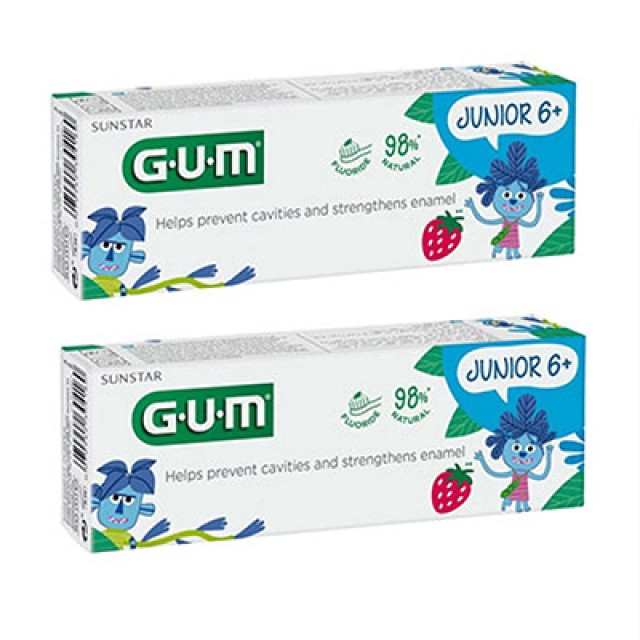 GUM - Promo Junior Toothpaste 6+ 1+1 Δώρο | 2x50ml