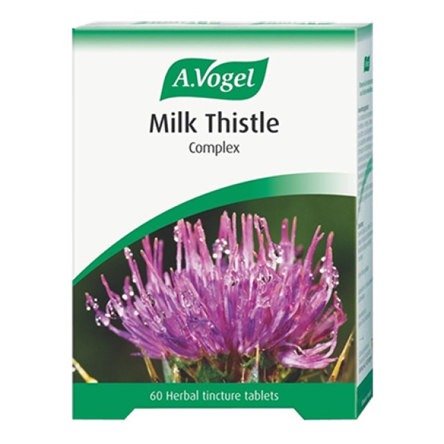 A.Vogel - Milk Thistle, Συμπλήρωμα Διατροφής Γαϊδουράγκαθου για Αποτοξίνωση του Ήπατος,60tabs