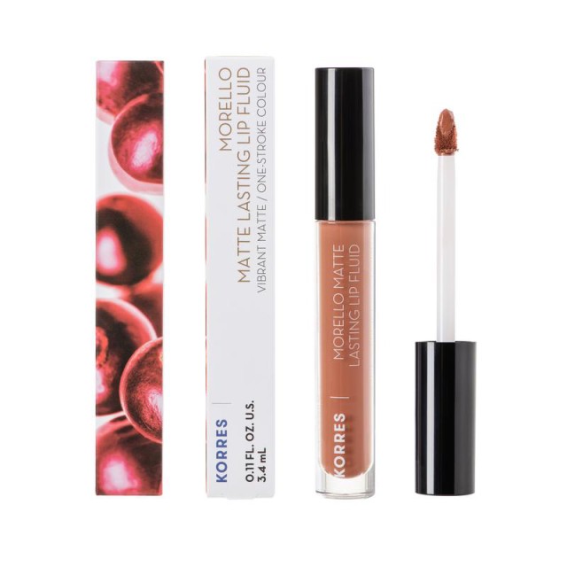 KORRES - Morello Matte Lasting Lip Fluid Tinted Nude 07 | 3.4ml