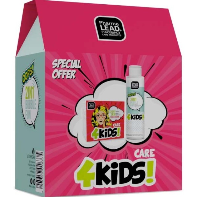 Pharmalead Kids Promo 2 in 1 Bubble Fun Σαμπουάν & Αφρόλουτρο 100ml & Shiny Skin Face Cream 50ml