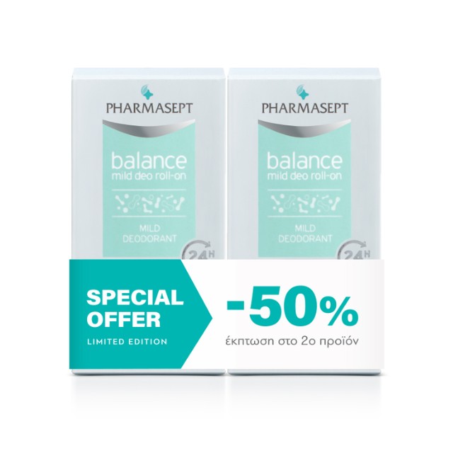 PHARMASEPT - Balance Mild Deo Roll-On | 2x50ml