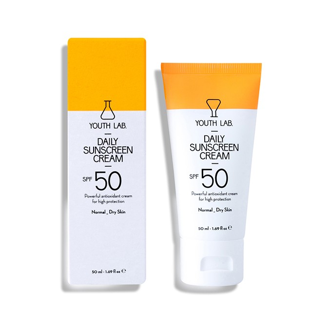YOUTH LAB - Daily Sunscreen Cream SPF50 Normal To Dry Skin | 30ml