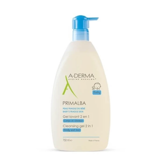 ADERMA - Primalba Bebe Gel Lavant Douceur 2 in 1 Καθαρισμός για το Ευαίσθητο Βρεφικό Δέρμα | 750ml