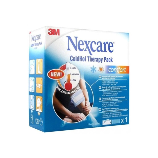 Nexcare ColdHot Comfort Κομπρέσα Θερμοθεραπείας/Κρυοθεραπείας 11x26cm, 1 τεμάχιο