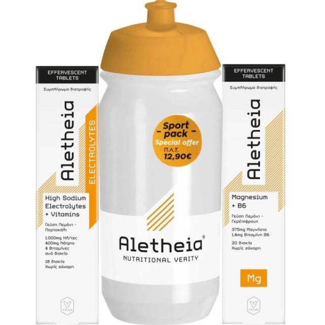 Vican Promo Aletheia Electrolytes 20 Αναβράζοντα Δισκία & Magnesium + B6, 20 Αναβράζοντα Δισκία & Παγούρι