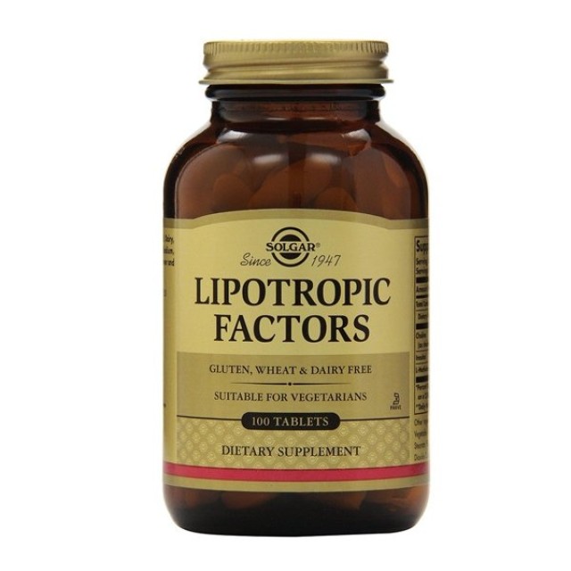 SOLGAR - Lipotropic Factors | 100 tabs