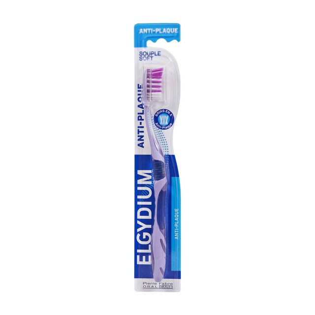 ELGYDIUM - Anti-Plaque Souple Soft Toothbrush (Μωβ) | 1 τμχ