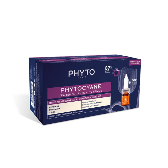 PHYTO - Phytocyane Progressive Hair Loss Treatment for Women | 12ampx5ml