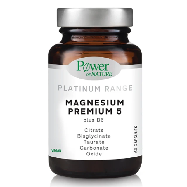 Power Of Nature Platinum Range Magnesium Premium 5 60caps