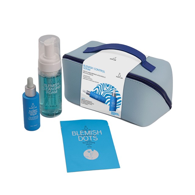 YOUTH LAB - Value Set Blemish Control Serum (30ml) & ΔΩΡΟ Cleansing Face Foam (150ml) & Blemish Dots (32patches) & Νεσεσέρ
