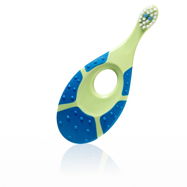 JORDAN - Baby Toothbrush Step 0-2years Blue-Green Βρεφική Οδοντόβουρτσα | 1τμχ