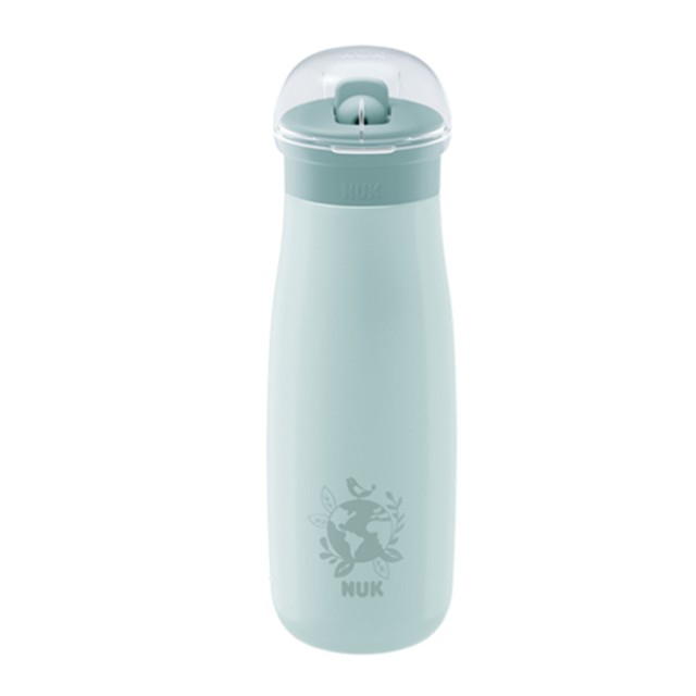 NUK Mini-Me Sip Ανοξείδωτο Παγουράκι Με Ρύγχος Mέντα Πουλάκι 12m+ 500ml