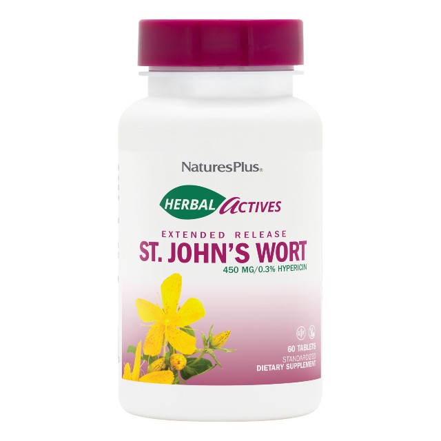 Natures Plus St. John’s Wort (Hypericum perforatum) 450 mg extended release 60tabs