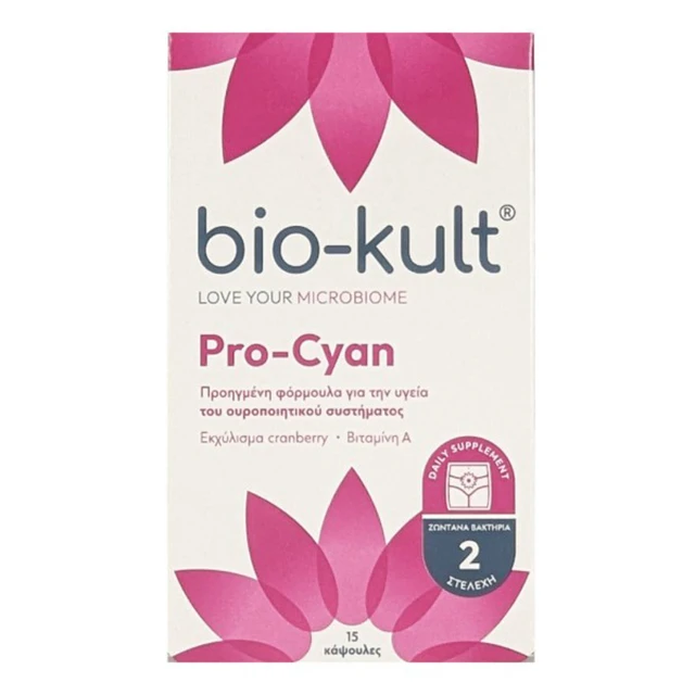 Bio-Kult Pro-Cyan Προβιοτικό για Χρόνιες & Οξείες Ουρολοιμώξεις με Cranberry, 15caps