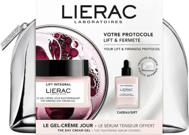 Lierac Lift Integral Promo με Lift Integral Συσφιγκτική Κρέμα-Gel Ημέρας, 50ml & Δώρο Lift Integral Συσφιγκτικό Ορό, 15ml & Νεσεσέρ