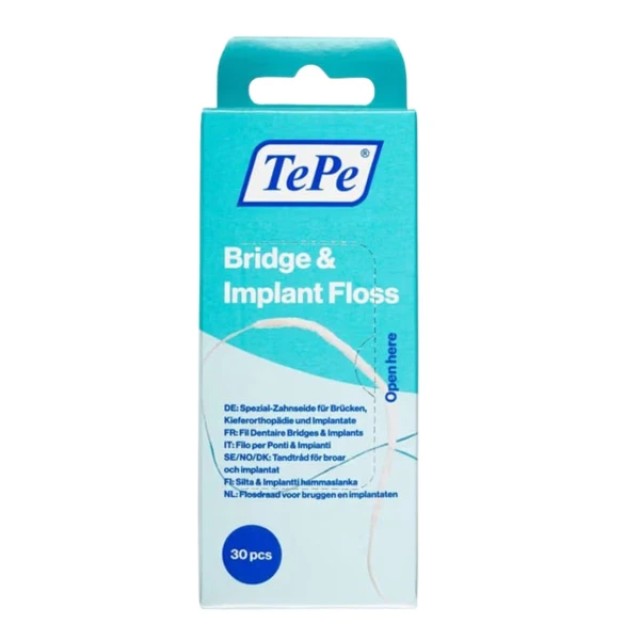 TePe Bridge & Implant Floss, 30 τεμάχια