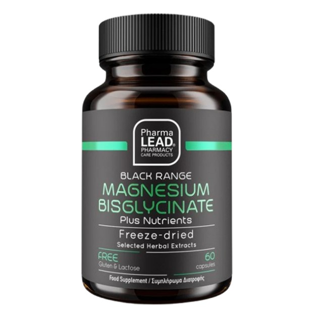 PharmaLead Black Range Magnesium Bisglycinate Plus Nutrients Δισγλυκινικό Μαγνήσιο 60 Κάψουλες