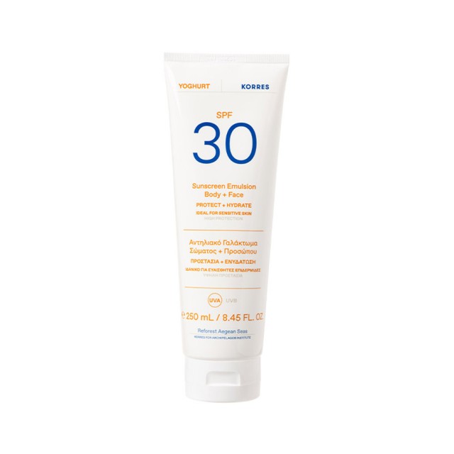 KORRES - Yoghurt Sunscreen Emulsion Body and Face SPF30 | 250ml