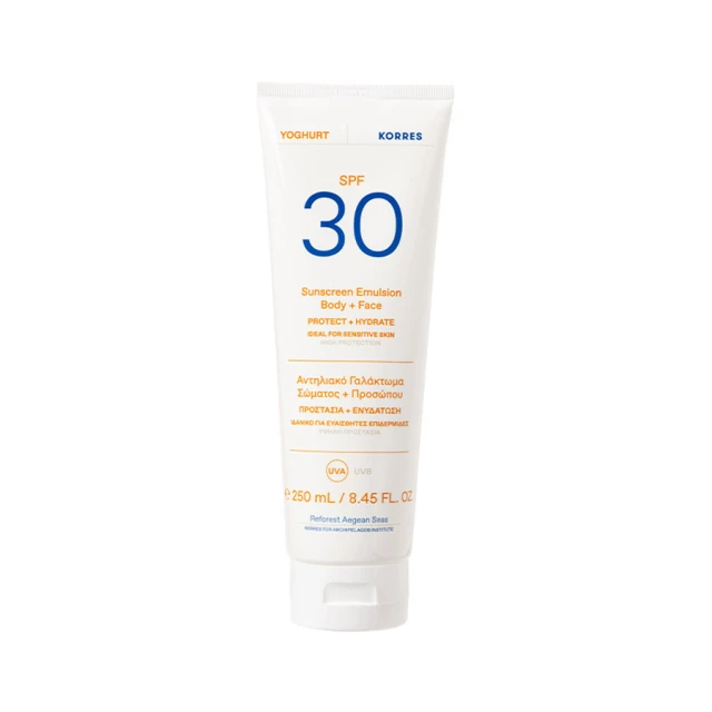KORRES - Yoghurt Sunscreen Emulsion Body and Face SPF30 | 250ml