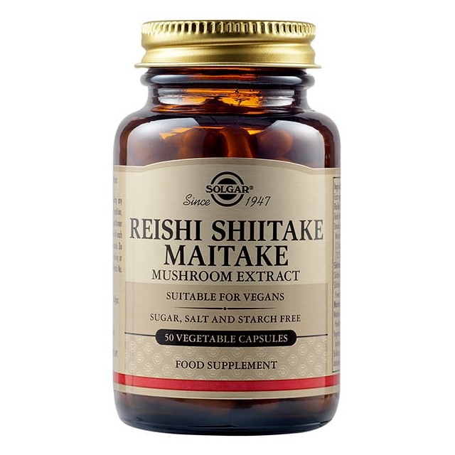 Solgar Reishi Shiitake Maitake Mushroom 50veg.caps