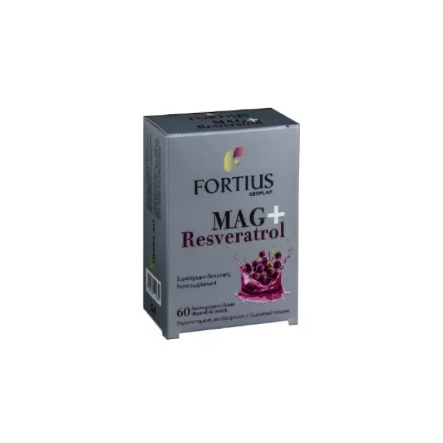 Geoplan Fortius Mag+ Resveratrol 60 διασπειρόμενα δισκία