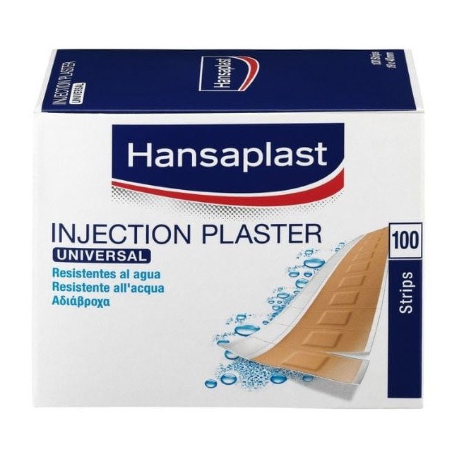 HANSAPLAST - Injection Plaster Universal Αδιάβροχα Επιθέματα Πληγών 19x40mm  | 100strips