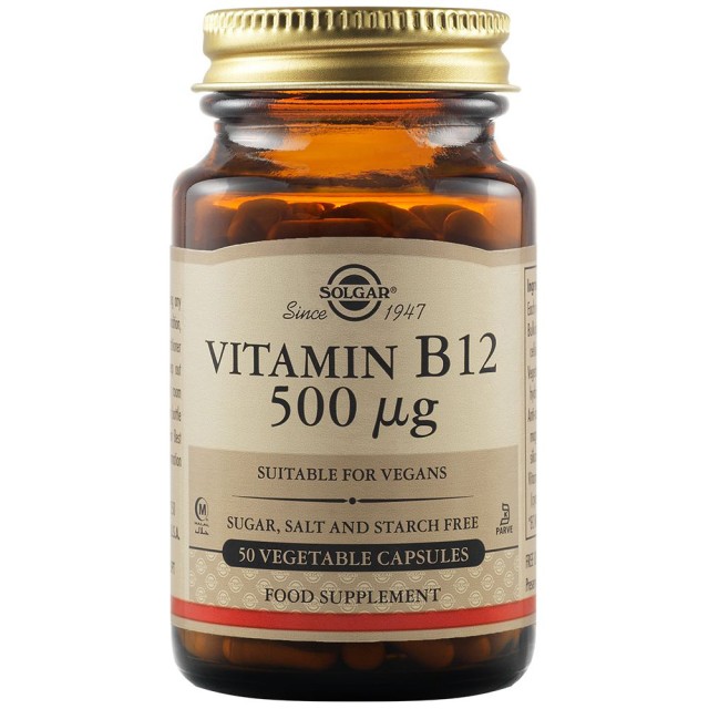 SOLGAR - Vitamin B12 500 µg | 50 Vegetable caps