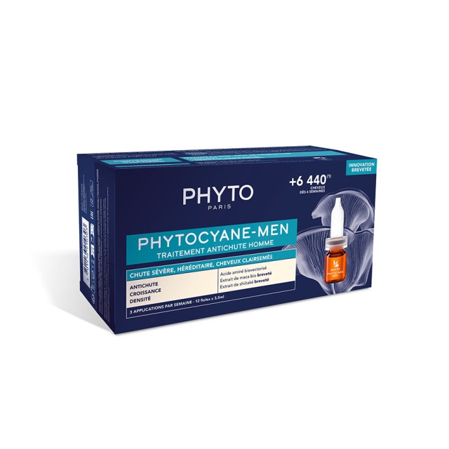 PHYTO - Phytocyane Anti-Hair Loss Treatment for Men | 12ampx3.5ml