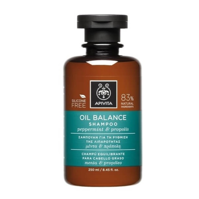 APIVITA - Oil Balance Σαμπουάν με Μέντα & Πρόπολη | 250ml