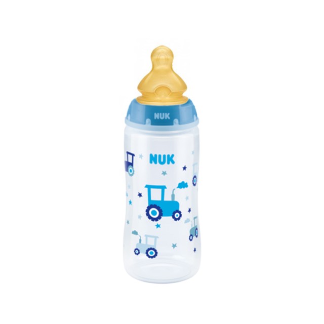 NUK - First Choice Μπιμπερό Πολυπροπυλενίου Θηλή Καουτσούκ Μπλε 0-6m (10.741.939) | 300ml