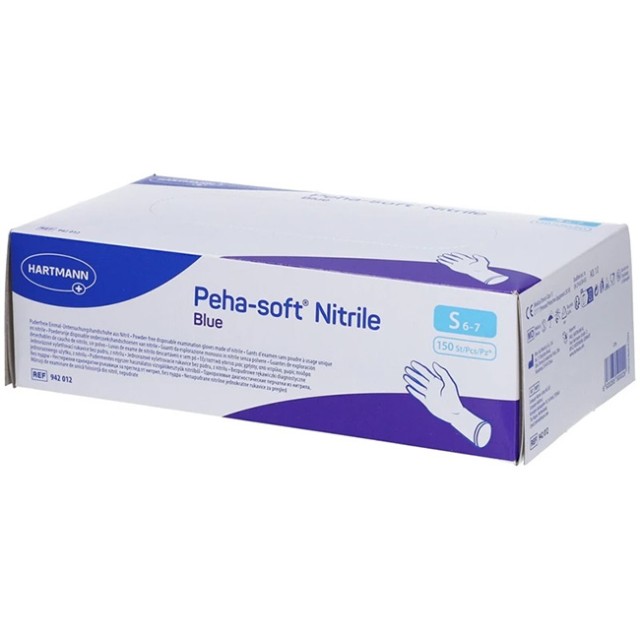 Hartmann Peha-soft Nitrile Guard Γάντια Νιτριλίου Χωρίς Πούδρα Small σε Μπλε Χρώμα 150τμχ