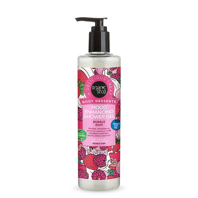 NATURA SIBERICA - Organic Shop Body Desserts Mood Enhancing Shower Gel Bubble Gum | 280ml